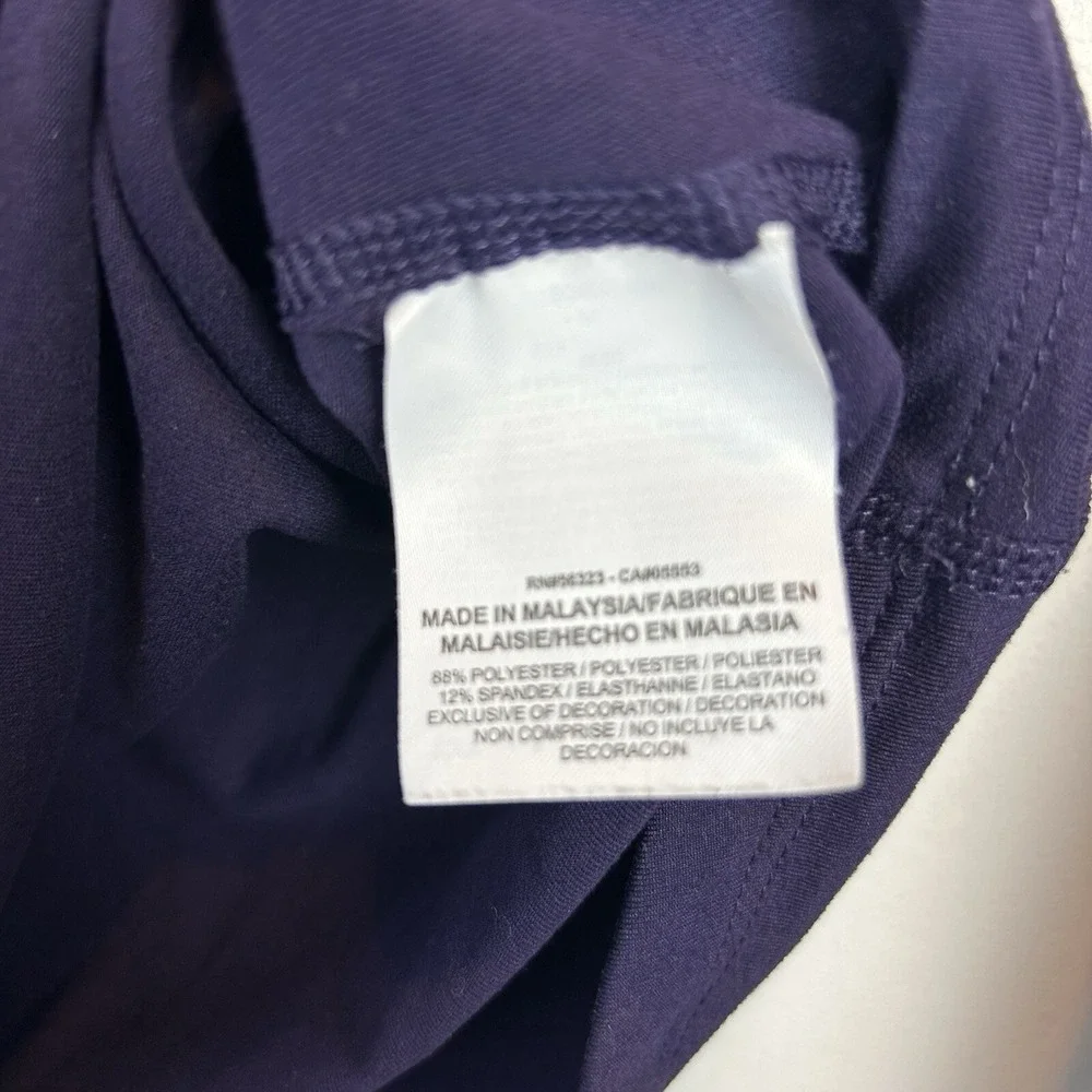 Nike Dri-Fit Running Top Womans M Purple Quarter Zip Pullover Active Wear Solid